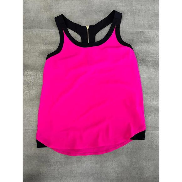Express Other - Women’s Clothes - Express Pink & Black Work Office Blouse - X-Small